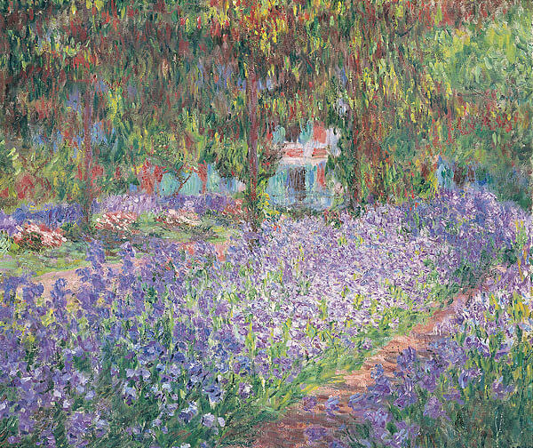 Irises In Monets Garden – Claude Oscar Monet